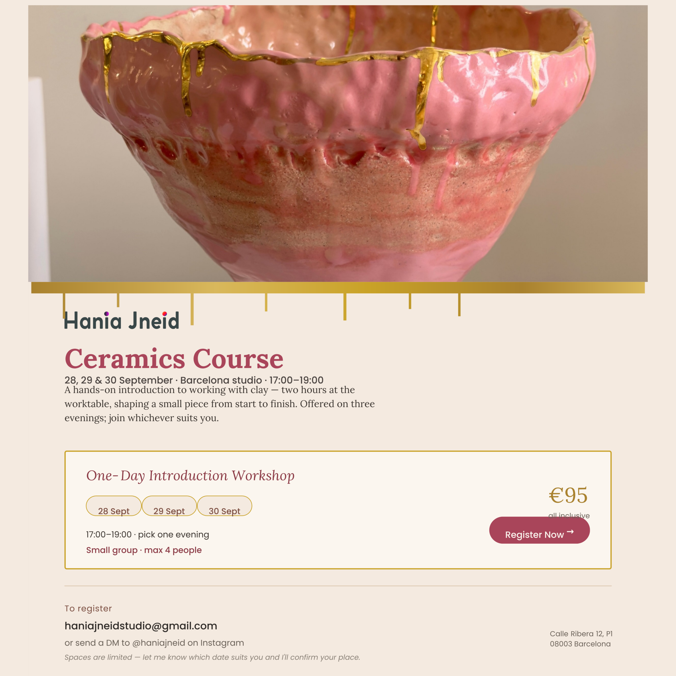 One-Day Introduction to Ceramics
